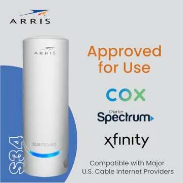 ARRIS SURFboard S34 - Fast DOCSIS 3.1 Multi-Gigabit Modem