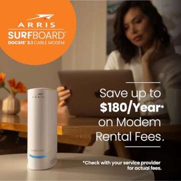 ARRIS SURFboard S34 - Fast DOCSIS 3.1 Multi-Gigabit Modem