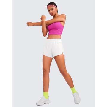 CRZ YOGA Women's Running Shorts - Comfort & Style