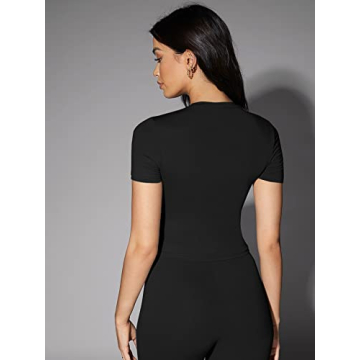 SOLY HUX Women's Casual Crop Tops for Workouts and Fashion