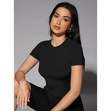 SOLY HUX Women's Casual Crop Tops for Workouts and Fashion