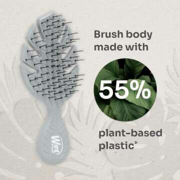 Eco-Friendly Wet Brush Go Green Mini Detangler for All Hair Types