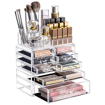DreamGenius 3-Piece Makeup Organizer for Vanity