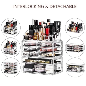 DreamGenius 3-Piece Makeup Organizer for Vanity