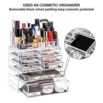 DreamGenius 3-Piece Makeup Organizer for Vanity