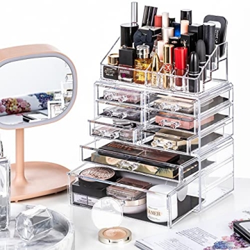DreamGenius 3-Piece Makeup Organizer for Vanity