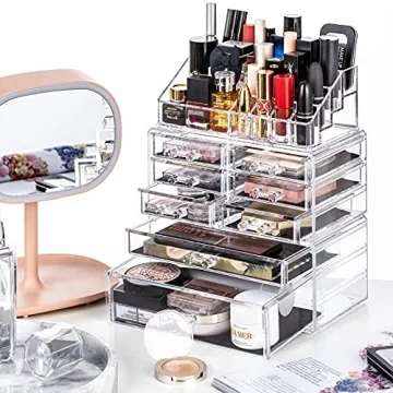 DreamGenius 3-Piece Makeup Organizer for Vanity