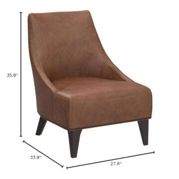 CHITA Modern Accent Chair - Stylish Faux Leather Comfort for Your Home