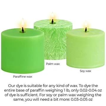 Bright Lime Candle Dye Chips - 2 oz for Colorful Creations