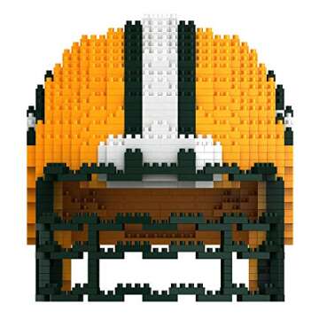 FOCO NFL Green Bay Packers 3D BRXLZ Construction Toy Blocks Set - Helmet