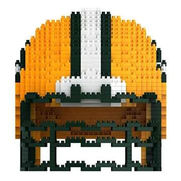 FOCO NFL Green Bay Packers 3D BRXLZ Construction Toy Blocks Set - Helmet