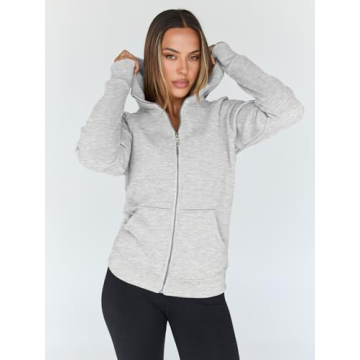 Trendy Queen Women's Zip Up Hoodies Fleece Jackets