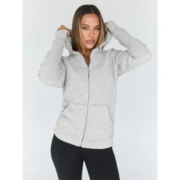 Trendy Queen Women's Zip Up Hoodies Fleece Jackets