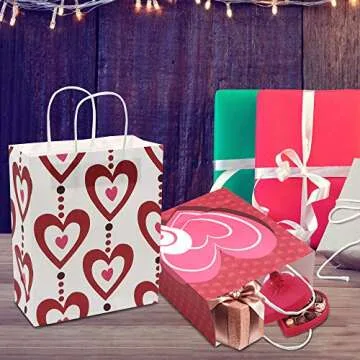 JOYIN 24 Pcs Valentine's Day Gift Bags - Fun Paper Gifts