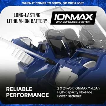 Snow Joe 24V Cordless Snow Blower - 18" Clear, Battery Included