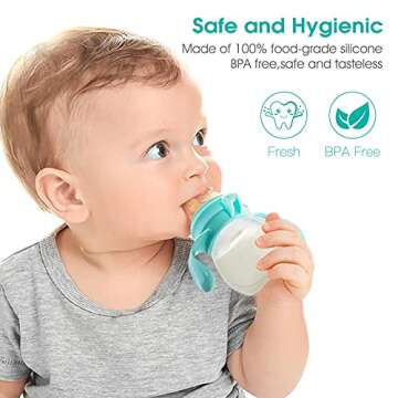 NCVI Baby Fruit Feeder | Fresh Food Pacifier | Silicone Teething Relief Toy, Appetite Stimulation fo...