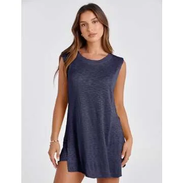 Bianstore Women's Summer Sweater Set Sleeveless Knit Pullover Top Matching Shorts 2 Piece Beach Vaca...
