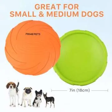 Prime Pets Durable Dog Flying Disc - Fun for All Dogs
