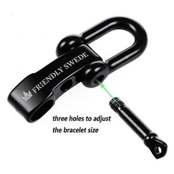 Friendly Swede Paracord Bracelet - Adjustable Survival Gear