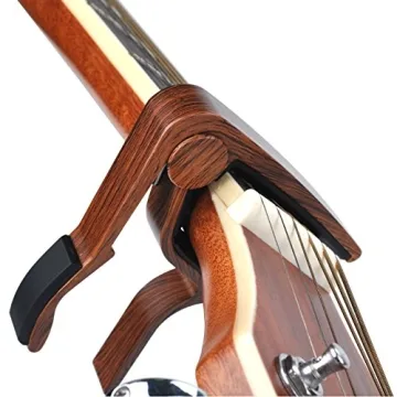 Guitar Capo 2 Pack Black and Rosewood for Acoustic