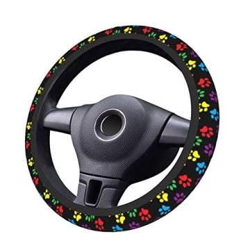 Dog Paw Print Steering Wheel Cover for All Vehicles