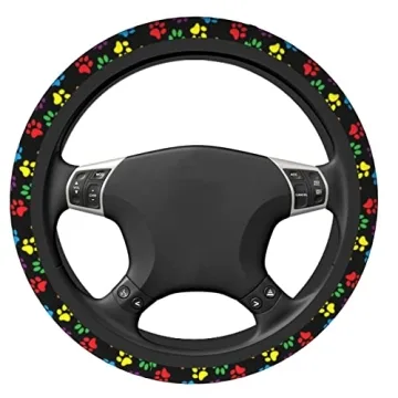 Dog Paw Print Steering Wheel Cover for All Vehicles