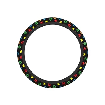 Dog Paw Print Steering Wheel Cover for All Vehicles