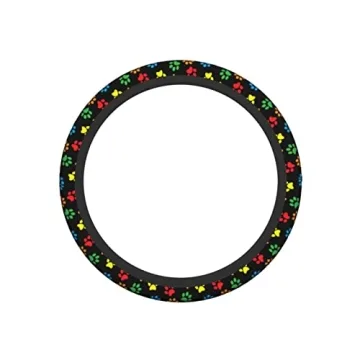 Dog Paw Print Steering Wheel Cover for All Vehicles