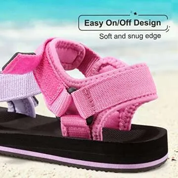 KELISI Summer Beach Sandals for Boys & Girls - Comfy & Cute