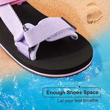 KELISI Summer Beach Sandals for Boys & Girls - Comfy & Cute