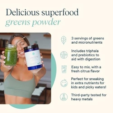 Ora Organic Greens Powder for Energy and Detox Drink