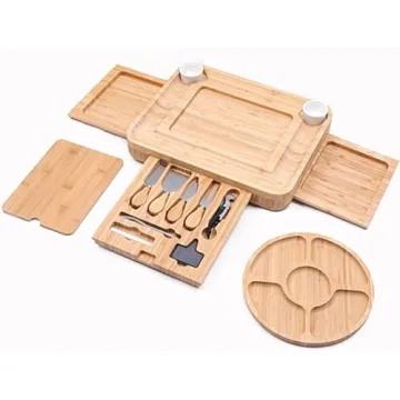 Charcuterie Cheese Boards Set with Knife for House Warming Decor New Home, Anniversary & Wedding for Couple, Bridal Shower Gift for Women