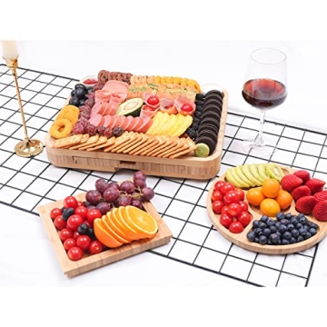 Charcuterie Cheese Boards Set with Knife for House Warming Decor New Home, Anniversary & Wedding for Couple, Bridal Shower Gift for Women