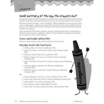 The Day the Crayons Quit: An Instructional Guide for Literature - Novel Study Guide for Elementary School Literature with Close Reading and Writing Activities (Great Works Classroom Resource)