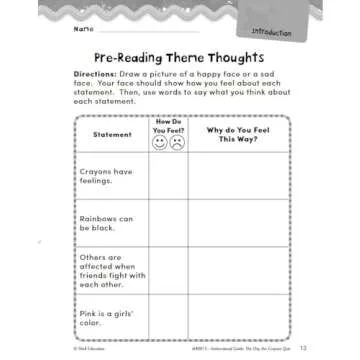 The Day the Crayons Quit: An Instructional Guide for Literature - Novel Study Guide for Elementary School Literature with Close Reading and Writing Activities (Great Works Classroom Resource)