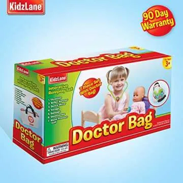 Kidzlane Doctor Kit for Toddlers 3-5 - Kids Doctors Play Set with 7 Piece Pretend Play Toys - Medica...