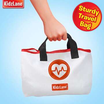 Kidzlane Doctor Kit for Toddlers 3-5 with Stethoscope