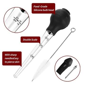 Turkey Baster Set with Cleaning Brush & Inject Needle
