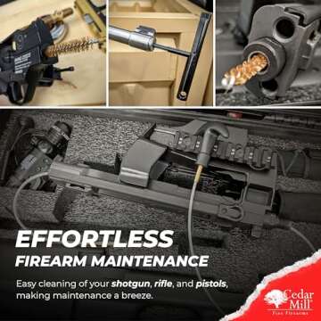 CableSnake Rifle Cleaning Kit Bore Snake 5.56/.223 Cleaner for Rifle, Handgun, Pistol, and Revolver w/Brushes, Patches, Flex Rod + Tools Accessories, and Gun Supplies Maintenance for Range Equipment