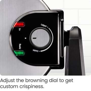 Chefman Rotating Belgian Waffle Maker, 180° Flip Iron w/ Non-Stick Plates, Adjustable Timer, Locking Lid, & Drip Plate, Space Saving Storage, Mess-Free Breakfast, Stainless Steel/Black