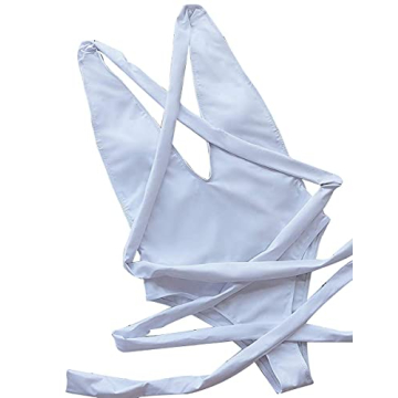 KBREAUR Sexy V Neck Halter One Piece Swimsuit for Women