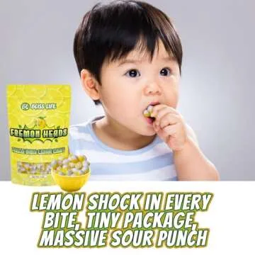 Bliss Life Freeze Dried Lemon Candy, Sour Crunchy Sweet, For Parties, Classroom, Office, Goodie Bags, Snack for Kids Variety of Flavors (10oz)