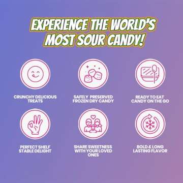 Bliss Life Freeze Dried Lemon Candy, Sour Crunchy Sweet, For Parties, Classroom, Office, Goodie Bags, Snack for Kids Variety of Flavors (10oz)