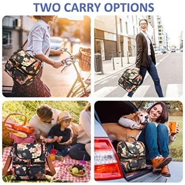 Stylish LOKASS Lunch Bag Double Deck Insulated Cooler