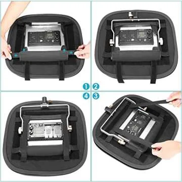 Neewer LED Light Panel Softbox for 660/530/480 LED Light - Outer 16.3'' x 6.5'', Inner 9.8'' x 8.7'', Foldable Light Diffuser with Strap Attachment and Bag for Photo Studio Portrait Video Shooting