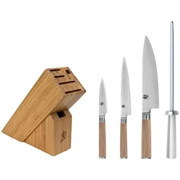 Shun Classic Blonde 5-Piece Japanese Knife Set