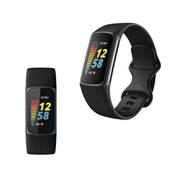 Fitbit Charge 5 Advanced Fitness Tracker with GPS, Heart Rate, Sleep & Health Tracker - Power Bundle...