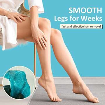 Maxpearl Home Digital Waxing Kit - 7 Packs of Hard Wax Beads for All Over Body Hair Removal + Digital Wax Warmer + Waxing Applicators