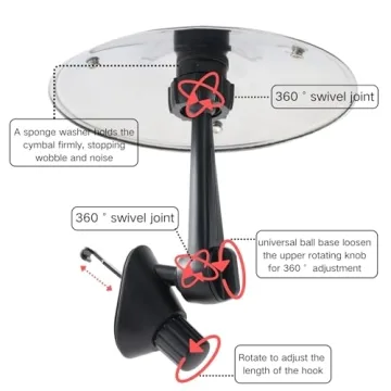 Homelavie Car Crash Cymbal Air Vent for Musicians and Drivers