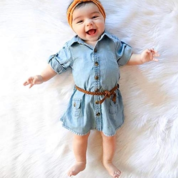 Stylish Denim Tunic Dress for Toddler Girls 1-5T